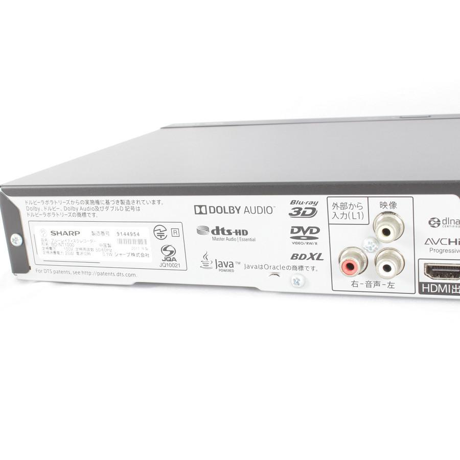 【美品】シャープ AQUOSブルーレイ BD-NT1000 1TB 3チューナー レコーダー アクオス | AQUOS | 11