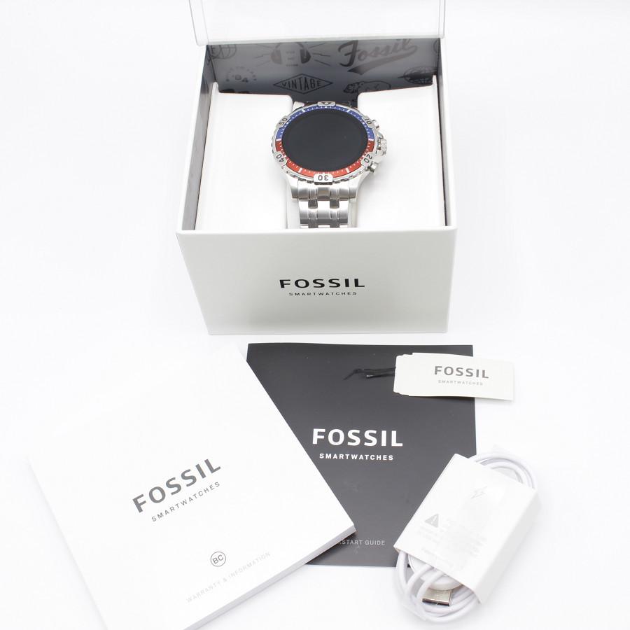 美品】FOSSIL GARRETT HR ジェネレーション5 FTW4040 シルバー 