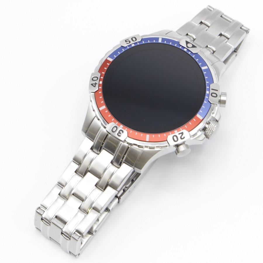 美品】FOSSIL GARRETT HR ジェネレーション5 FTW4040 シルバー 