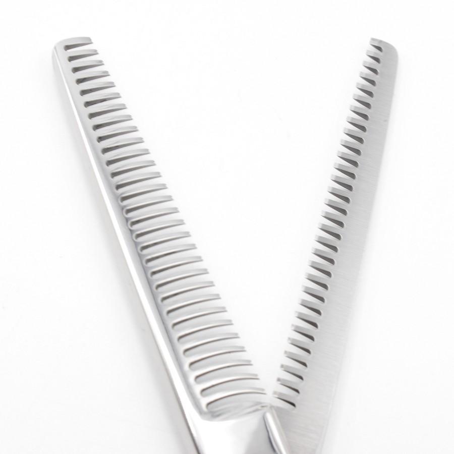 武芸社 SWU30 ダブルセニング 6インチ オフセットハンドル 両櫛30目U溝/フラット 約15%〜20％ 武芸 シザー |  | 03