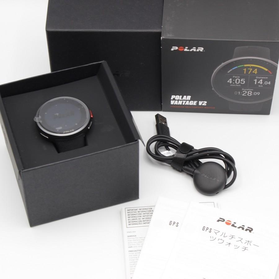 【美品】POLAR VANTAGE V2 ブラック M/L 90082710 スマートウォッチ ポラール | ポラール バンテージ V