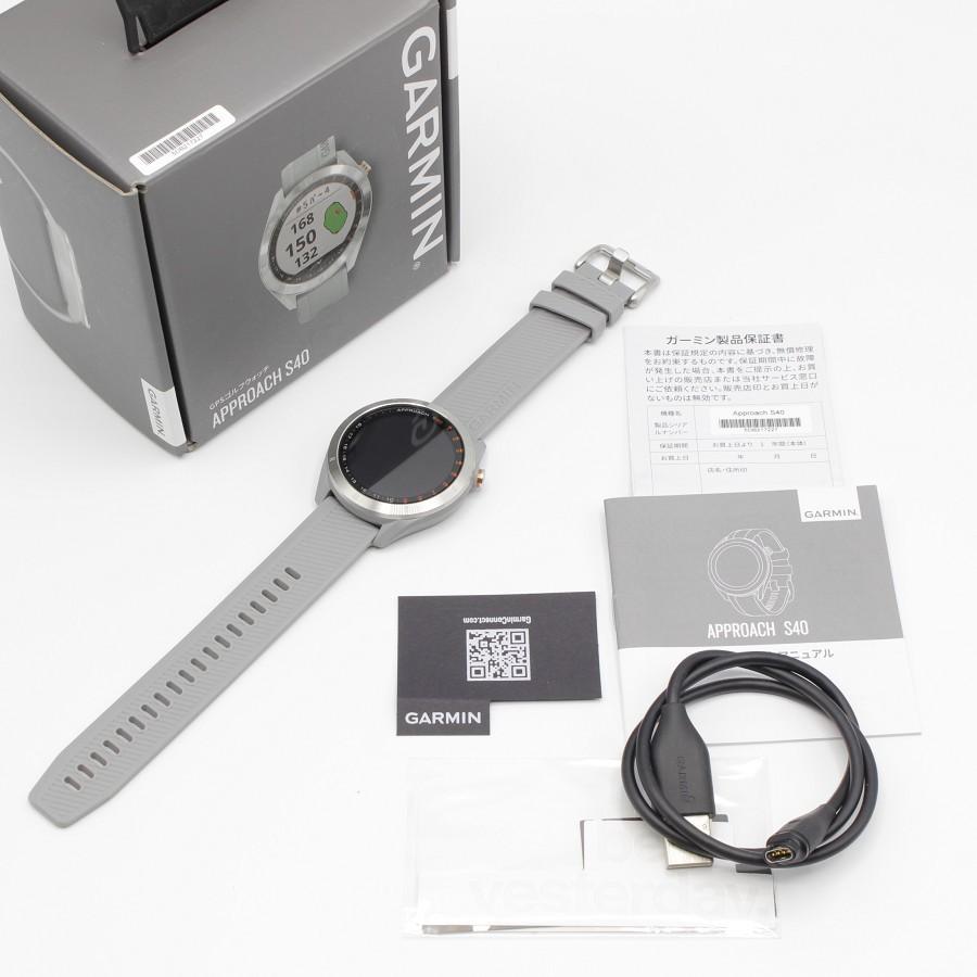 【美品】Garmin Approach S40 GRAY 010-02140-20 スマートウォッチ ガーミン アプローチ 本体 | Approach