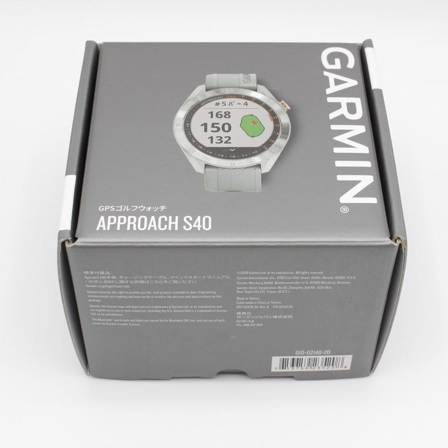 【美品】Garmin Approach S40 GRAY 010-02140-20 スマートウォッチ ガーミン アプローチ 本体 | Approach | 10