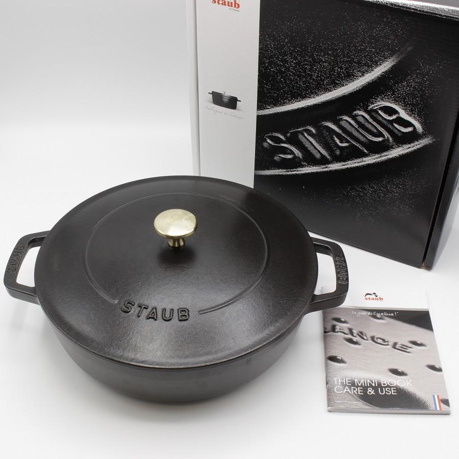ストウブ ブレイザーソテーパン 24cm ブラック 40511-473 ホーロー 両手鍋 Staub | Staub