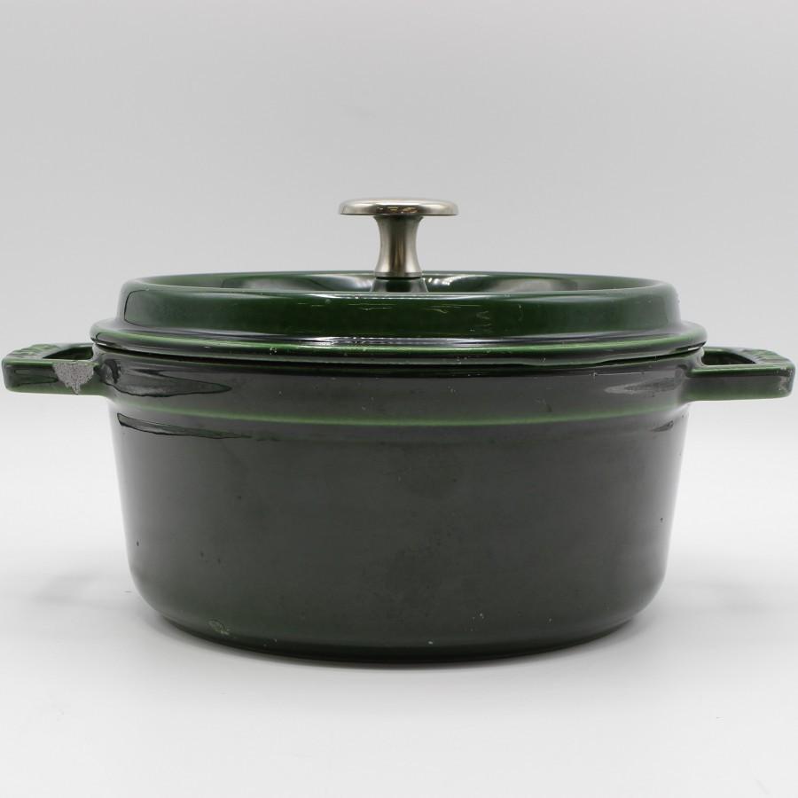 STAUB バジルグリーン 両手鍋 18cm