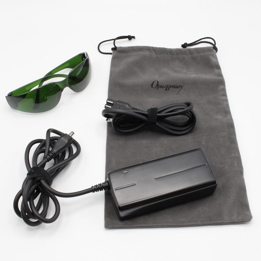 美品】OPUS BEAUTY 03 家庭用脱毛器 KK009 ブラック×イエローゴールド