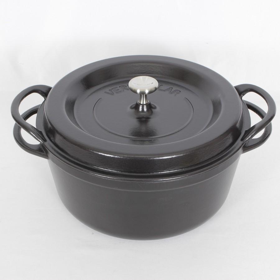 【新品】バーミキュラ オーブンポットラウンド 26cm マットブラック SUMI(炭) 専用レシピブック付 無水 ホーロー 両手鍋 本体 |  | 01