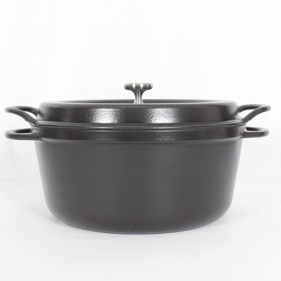 【新品】バーミキュラ オーブンポットラウンド 26cm マットブラック SUMI(炭) 専用レシピブック付 無水 ホーロー 両手鍋 本体 |  | 02