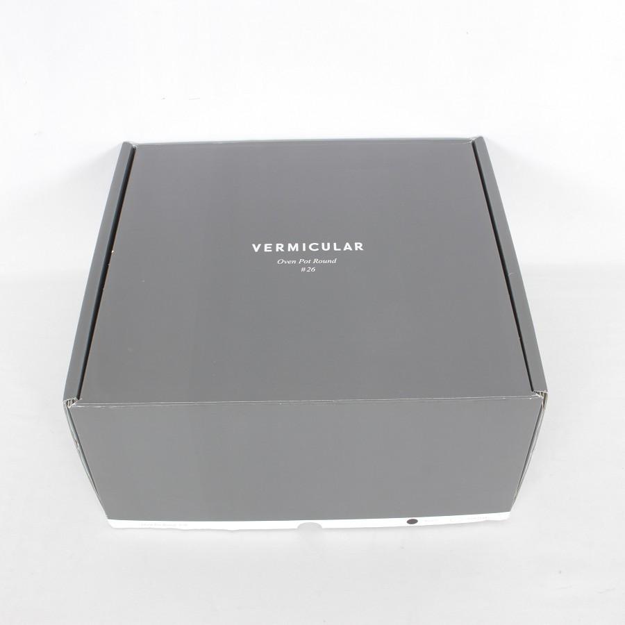 【新品】バーミキュラ オーブンポットラウンド 26cm マットブラック SUMI(炭) 専用レシピブック付 無水 ホーロー 両手鍋 本体 |  | 08