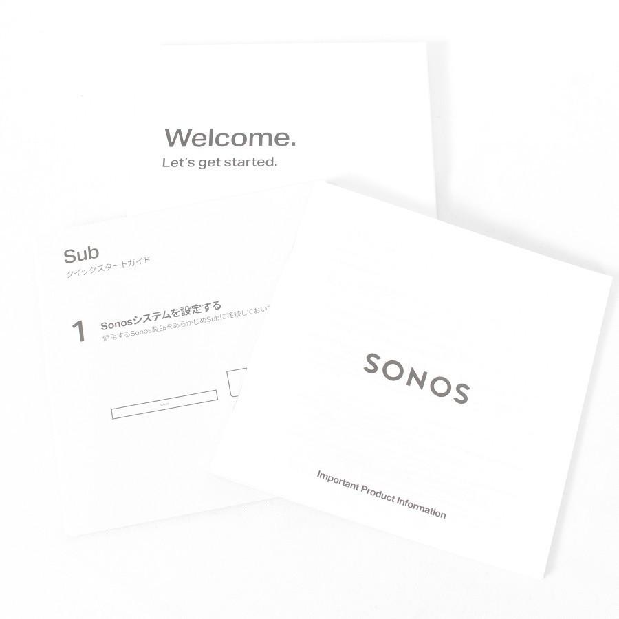 【美品】Sonos SUB ワイヤレスサブウーファー Gen3 SUBG3JP1BLK ブラック AirPlay2対応 ブラック ホームシアター ソノス 本体 | Sonos | 09