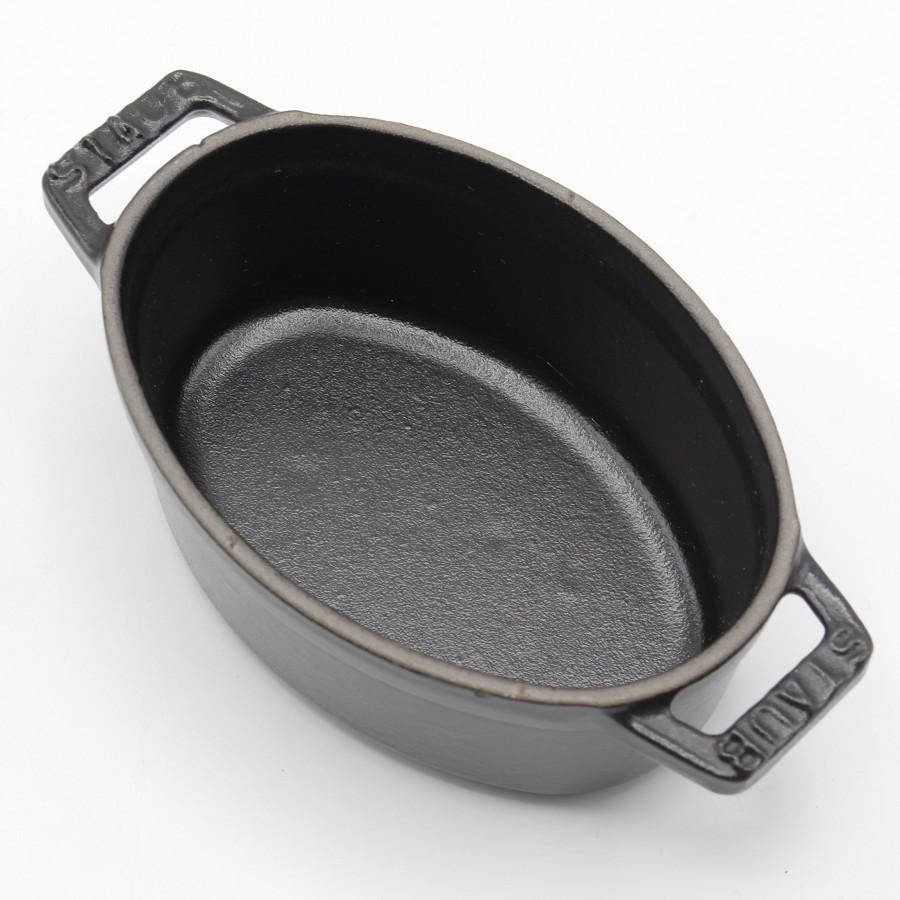ストウブ ピコ・ココット オーバル 11cm ブラック 40500-111 ホーロー 両手鍋 Staub 本体 | ピコ・ココット | 04