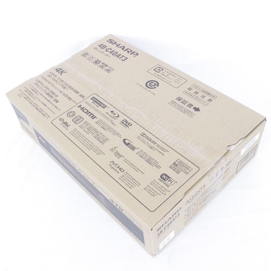 【新品/未開封】シャープ AQUOS 4Kレコーダー  4B-C40AT3 4TB 3チューナー ブルーレイ DVD UltraHD再生対応 SHARP 本体 | AQUOS | 01