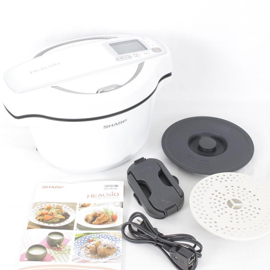 【美品】シャープ ヘルシオ ホットクック KN-HW16E-W 無水調理鍋 ホワイト系 圧力鍋 本体 | ヘルシオ