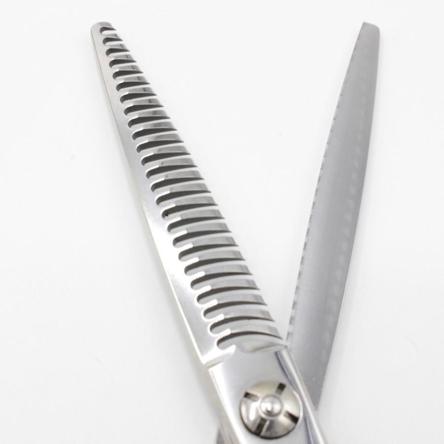 【美品】武芸社 SZM25 セニング 5.8インチ メガネハンドル 25目L 約 20%〜25% 武芸 シザー |  | 03