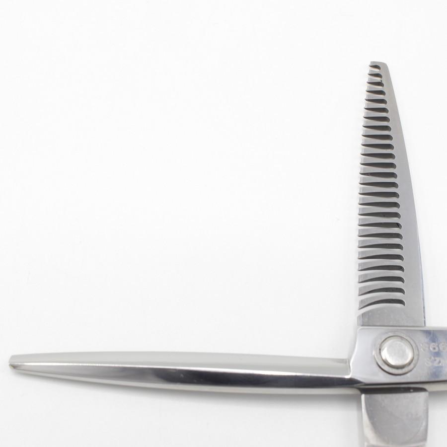 【美品】武芸社 SZM25 セニング 5.8インチ メガネハンドル 25目L 約 20%〜25% 武芸 シザー |  | 04