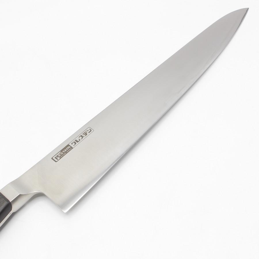 【新品】グレステン Wタイプ 牛刀 730WK 一尺 鍔付柄 刃渡り約300mm 洋包丁 |  | 01