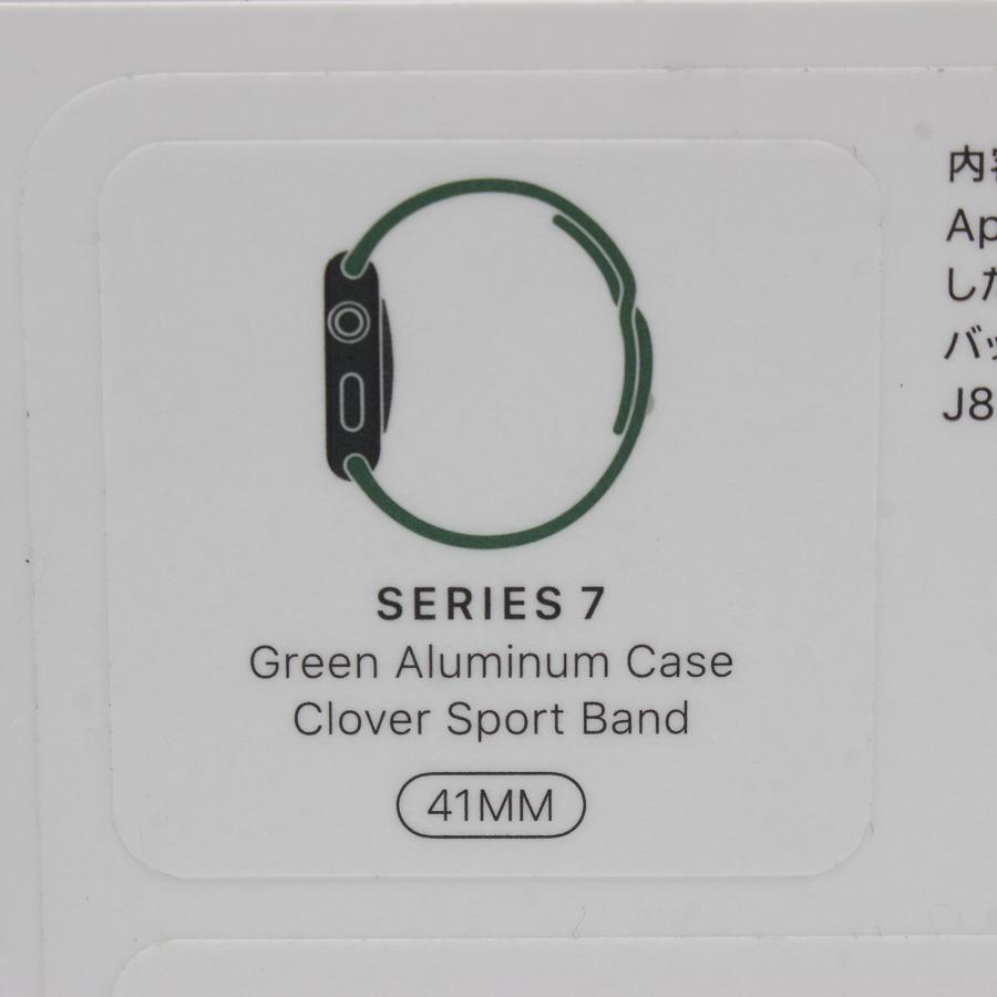 【新品/未開封】Apple Watch Series7 41mm GPS MKN03J/A グリーンアルミニウムケース/クローバースポーツ ...