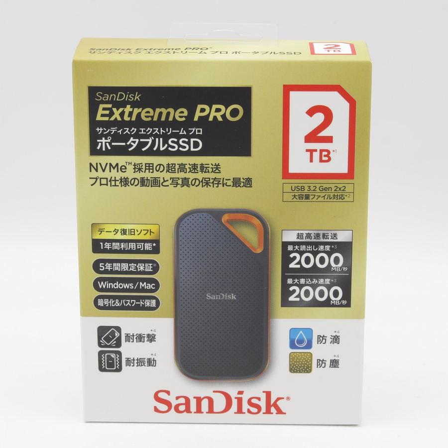 SanDisk Extreme ポータブルSSD 2TB【未開封】 レンタル] SanDisk Extreme ポータブルSSD 2TB - サンディスク