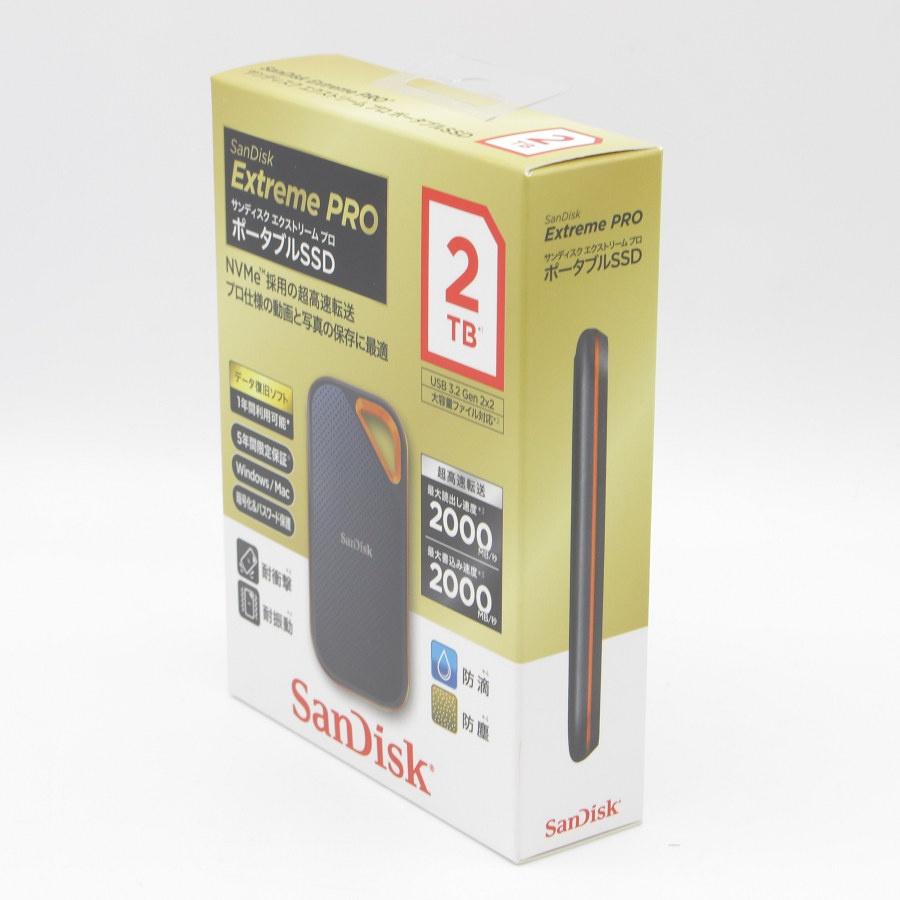 新品・未開封 SanDisk エクストリームプロ 外付けポータブルSSD 2TB