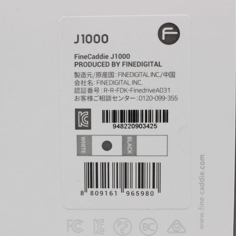 ボーナスストア+5％【新品未開封】FINECADDIE J1000 ホワイト ゴルフ用 