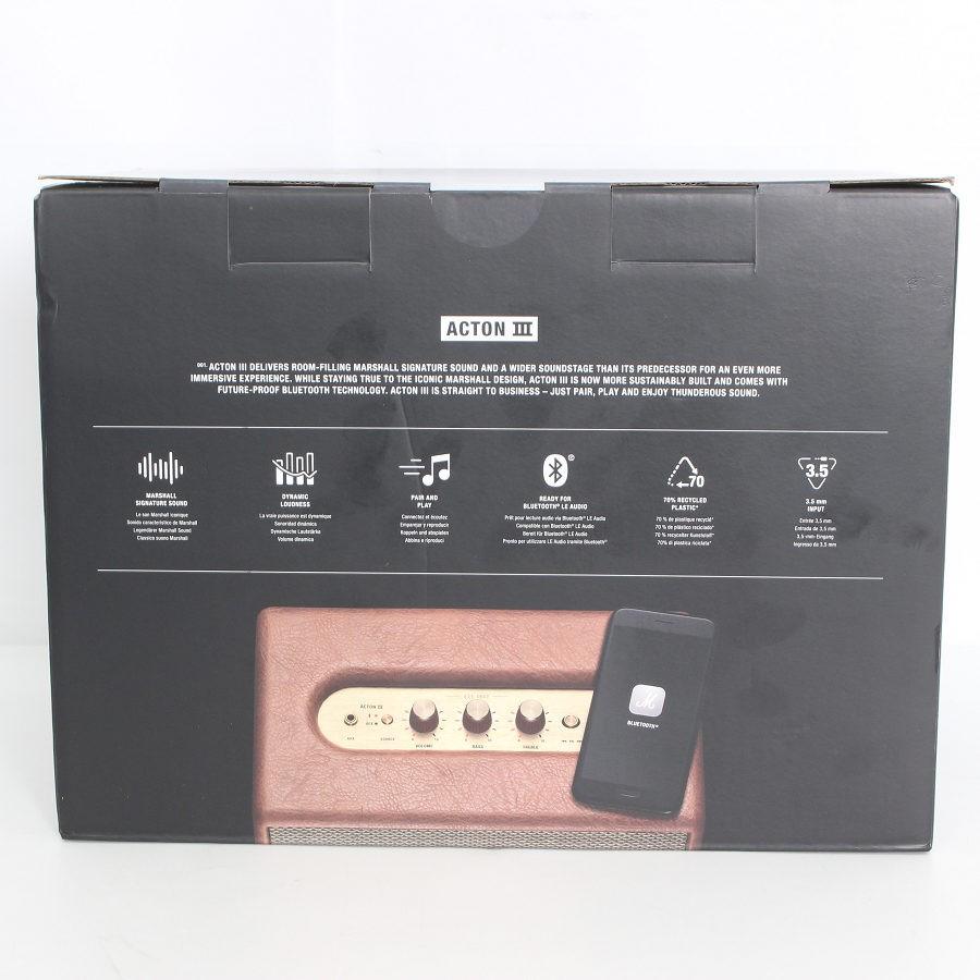 ボーナスストア+5％【新品未開封】Marshall Acton III ブラウン