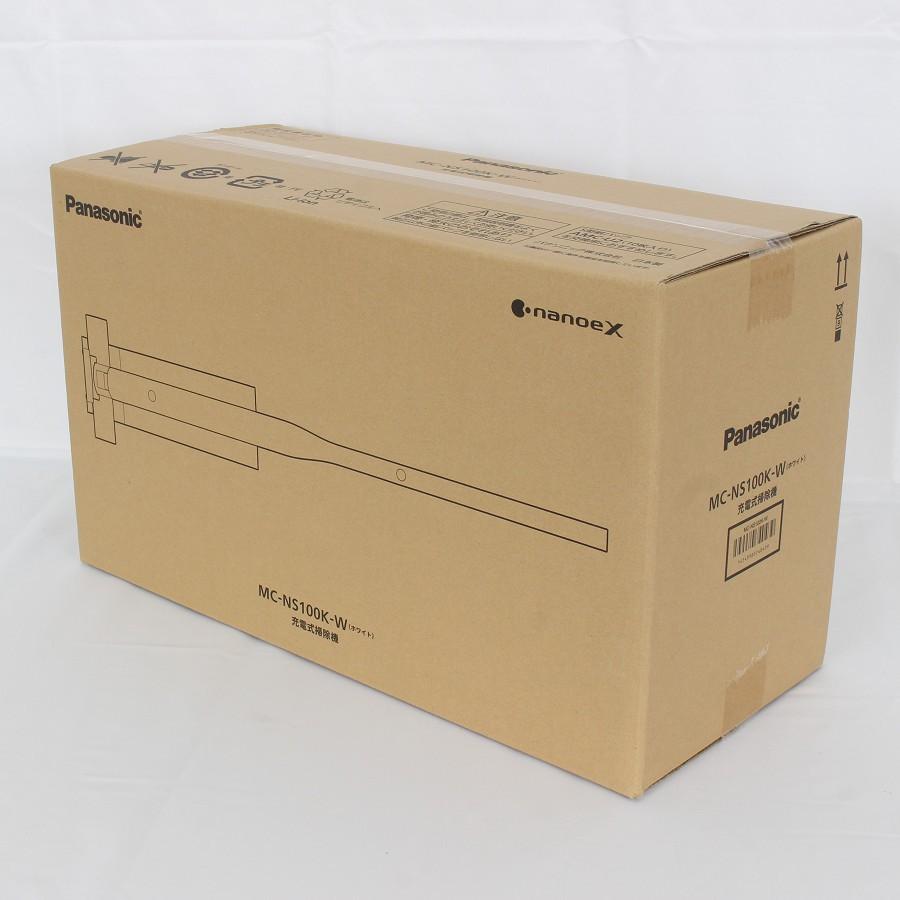 ボーナスストア+5％【新品未開封】パナソニック MC-NS100K-W セパレート型コードレススティック掃除機 クリーンドック付き 紙パックレス式 1.5kg Panasonic 本体の画像