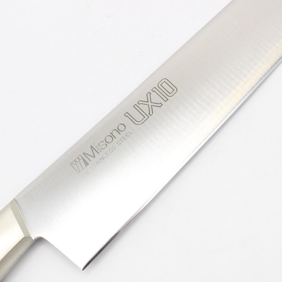 ボーナスストア+5％【新品】ミソノ UX10 筋引包丁 No.722 九寸 鍔付柄