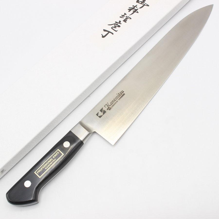 ボーナスストア+5％【新品】泉源兼光 牛刀 モリブデン鋼 九寸 鍔付き柄