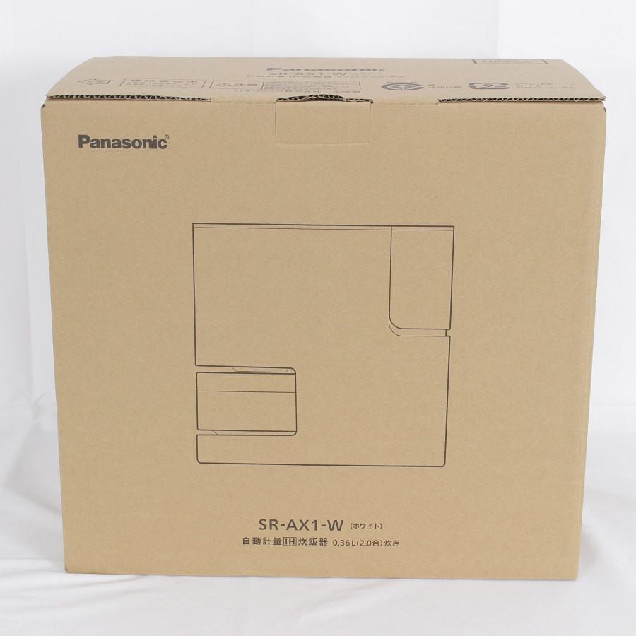ボーナスストア+5％【新品】パナソニック SR-AX1-W ホワイト 自動計量