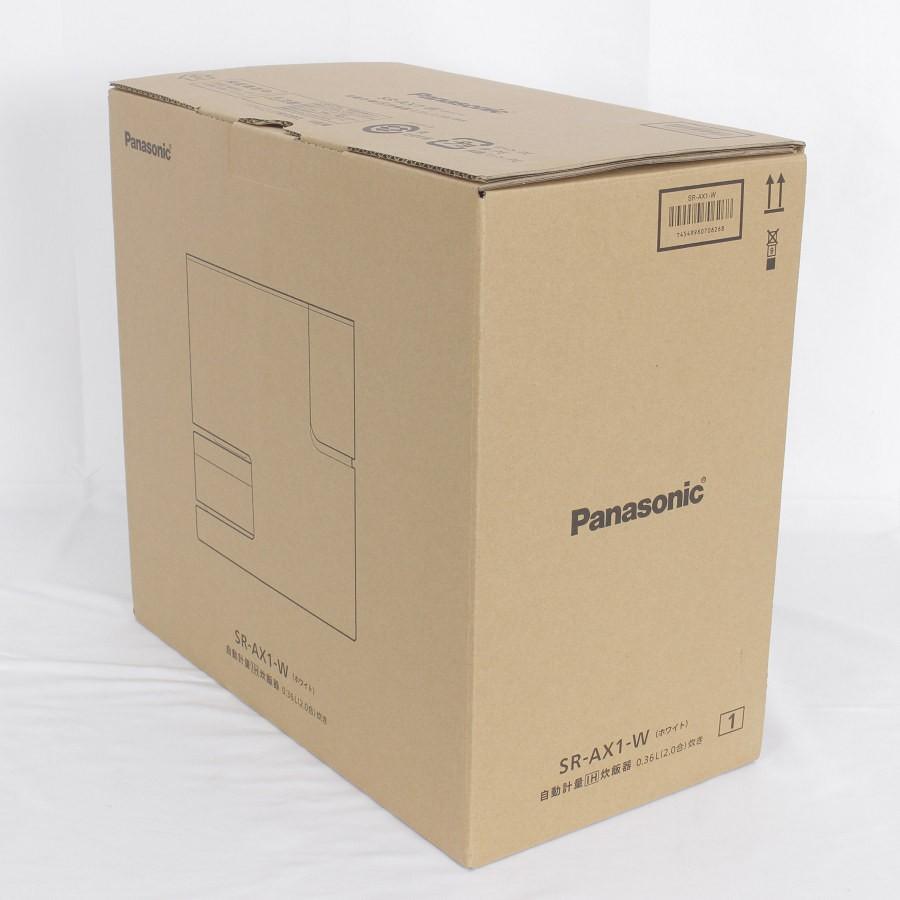 ボーナスストア+5％【新品】パナソニック SR-AX1-W ホワイト 自動計量