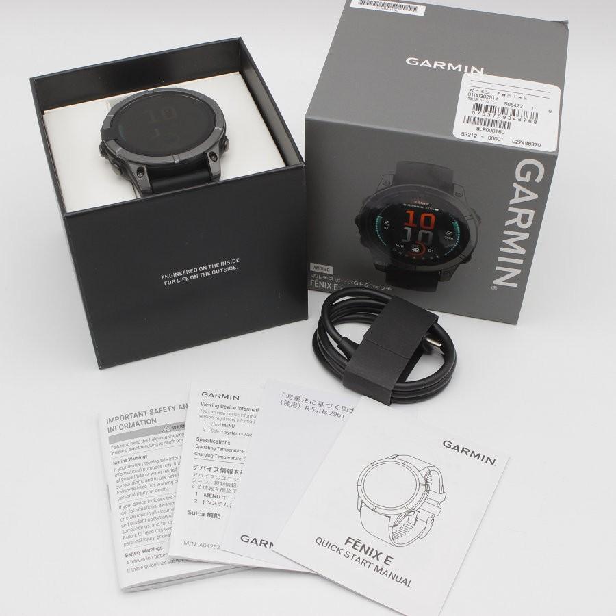 ボーナスストア+5％【新品】GARMIN fenix E 47mm 010-03025-12 Slate 