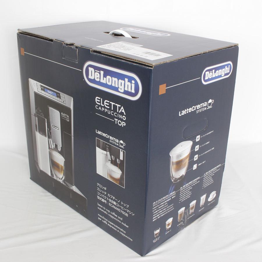 【新品未開封】デロンギ delonghi エレッタ　ECAM45760B エレッタ カプチーノ トップ 【新品】デロンギ ECAM45760B