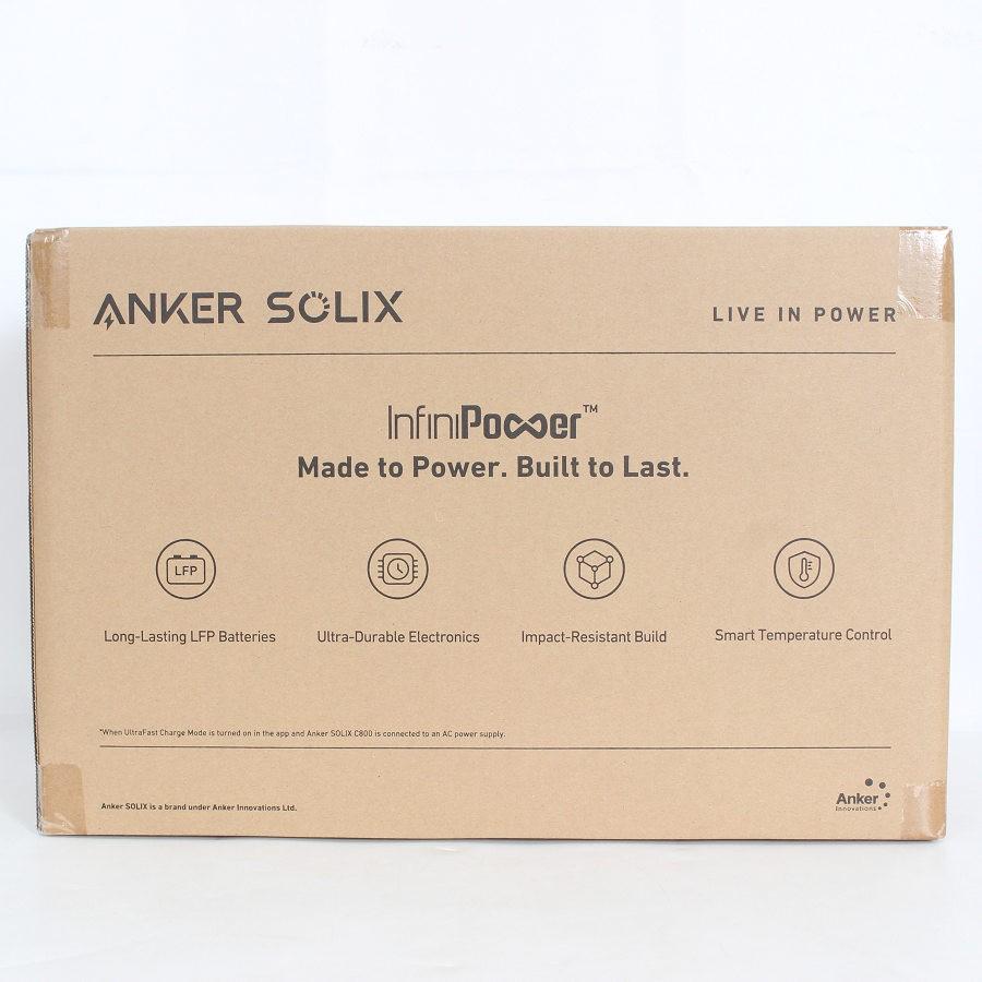 ボーナスストア+5％【新品未開封】Anker Solix C800 Portable Power Station A17535Z1 ダークグレー ポータブル電源 768Wh アンカー 本体の画像