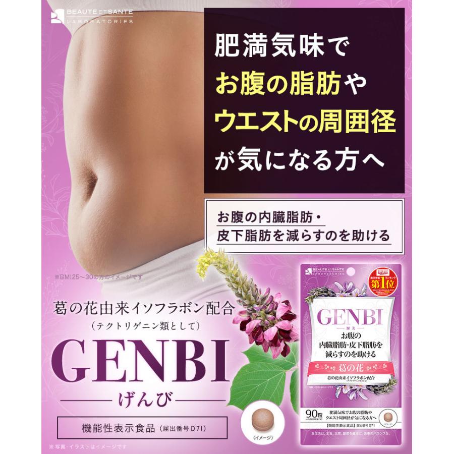 GENBI葛の花×630粒 ボーテサンテラボラトリーズ GENBI げんび葛の花 90粒 送料無料 機能性