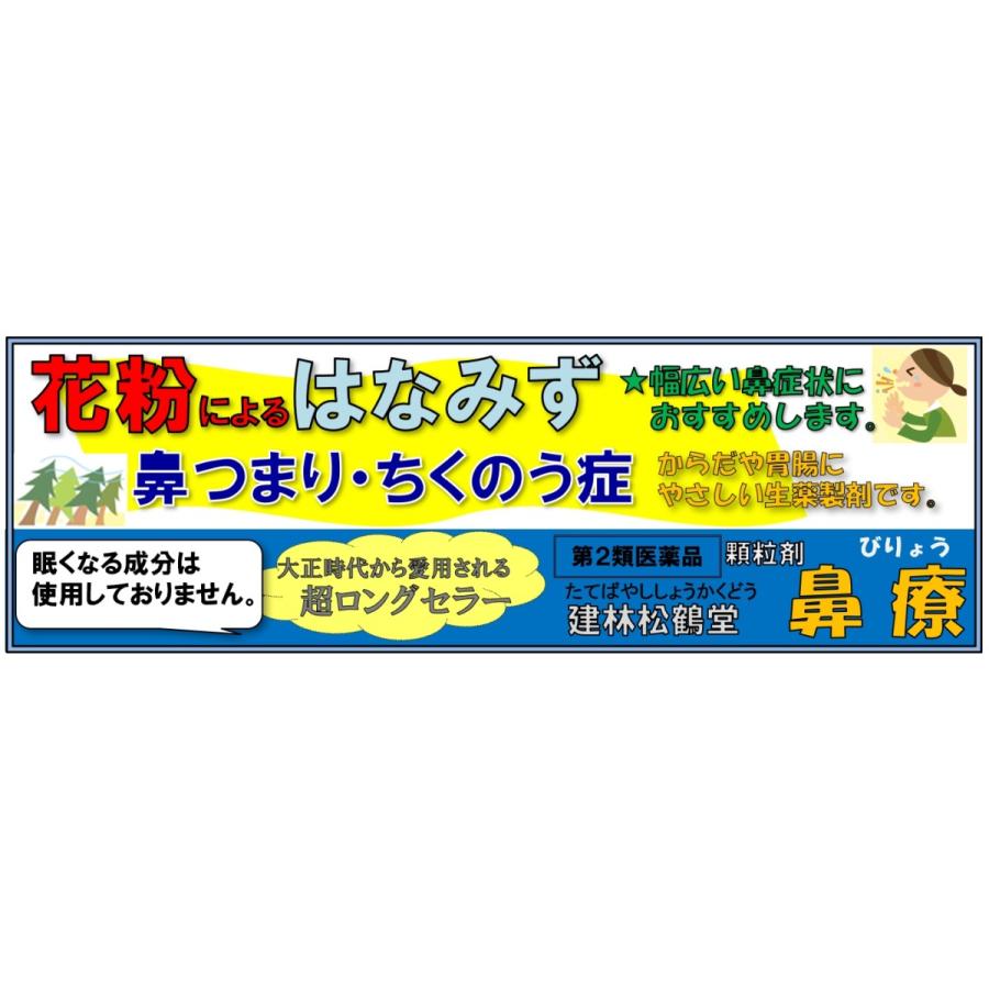 漢方 花粉症 薬 建林松鶴堂 鼻療 210包 びりょう アレルギー性鼻炎 鼻水 鼻づまり 第2類医薬品｜reg-kenseido｜03