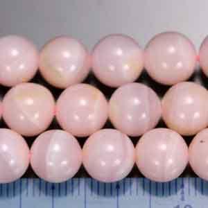 ピンクカルサイト・丸（ラウンド）8mm・1個 天然石ビーズ : レガーロ