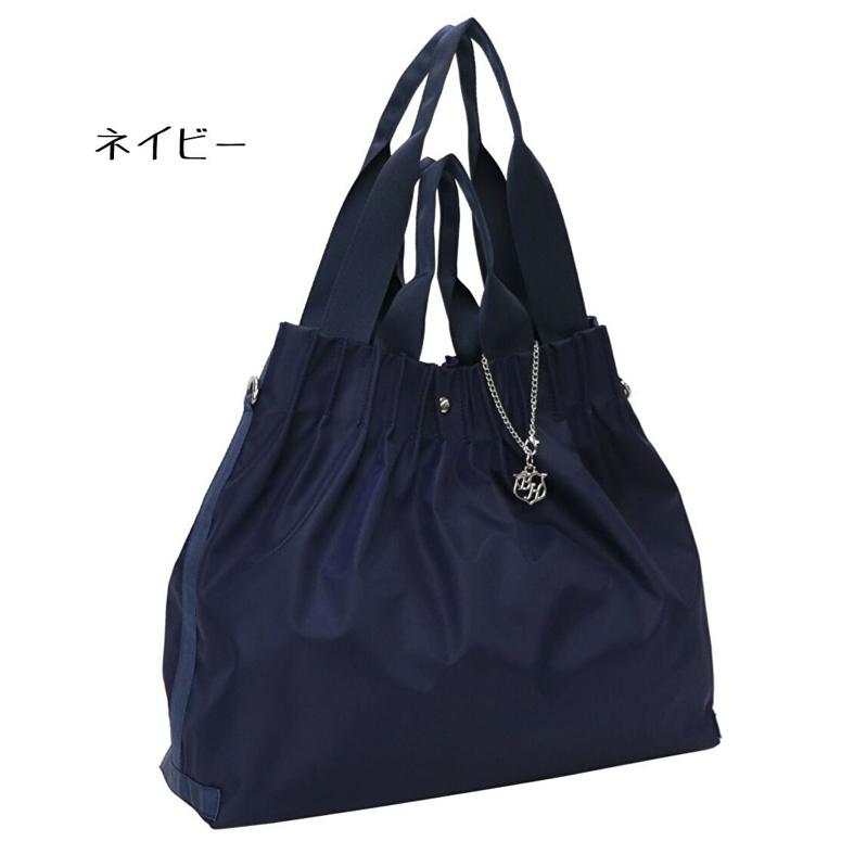 2タイプハンドル タックデザイン 2wayナイロンバッグ A4 レディース