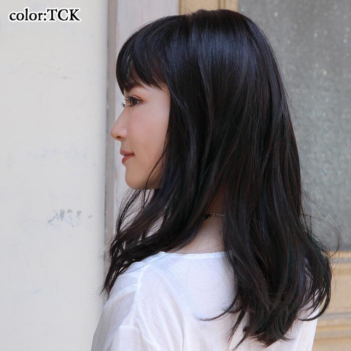 ウィッグ ミディアム フルウィッグ フレイウェーブセミディ ストレート