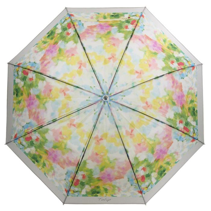長傘】雨傘 半透明 ビニール 手開き 花柄 フラワー ネモフィラ さくら