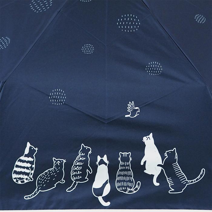 折傘】晴雨兼用 折りたたみ 日傘 雨傘 折りたたみ傘 ねこ ネコ UV