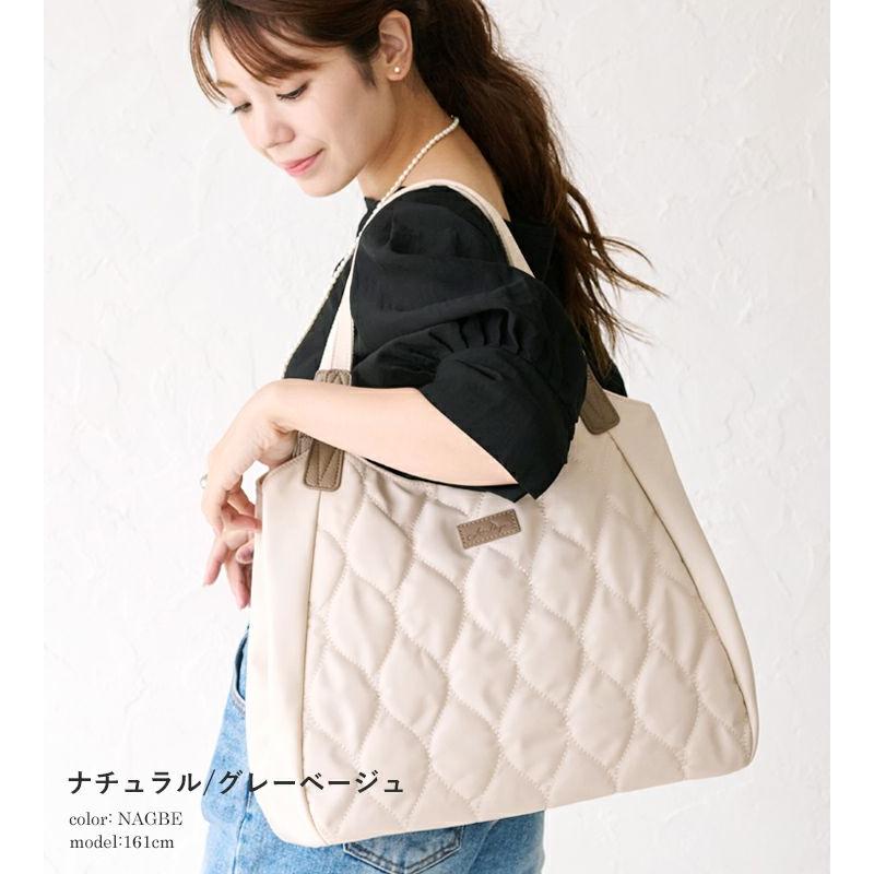 LIZDAYS（リズデイズ） バッグ トート キルティング 撥水 仕切り付き 