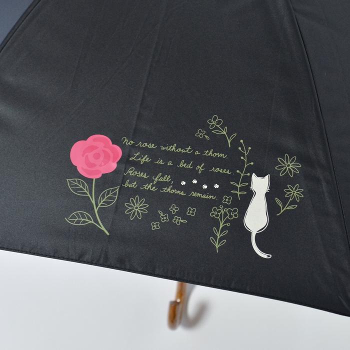 MKN 【折傘】 晴雨兼用 折りたたみ 日傘 雨傘 折り畳み傘 50cm バラと