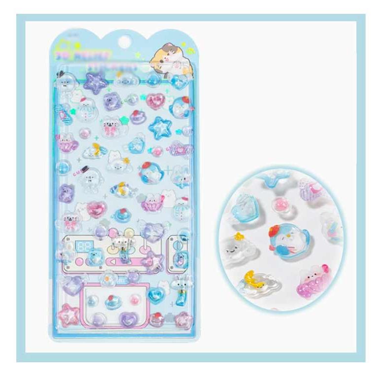 シール 2枚セット！ぷくぷくシール つやつや ご褒美シール ぷっくり