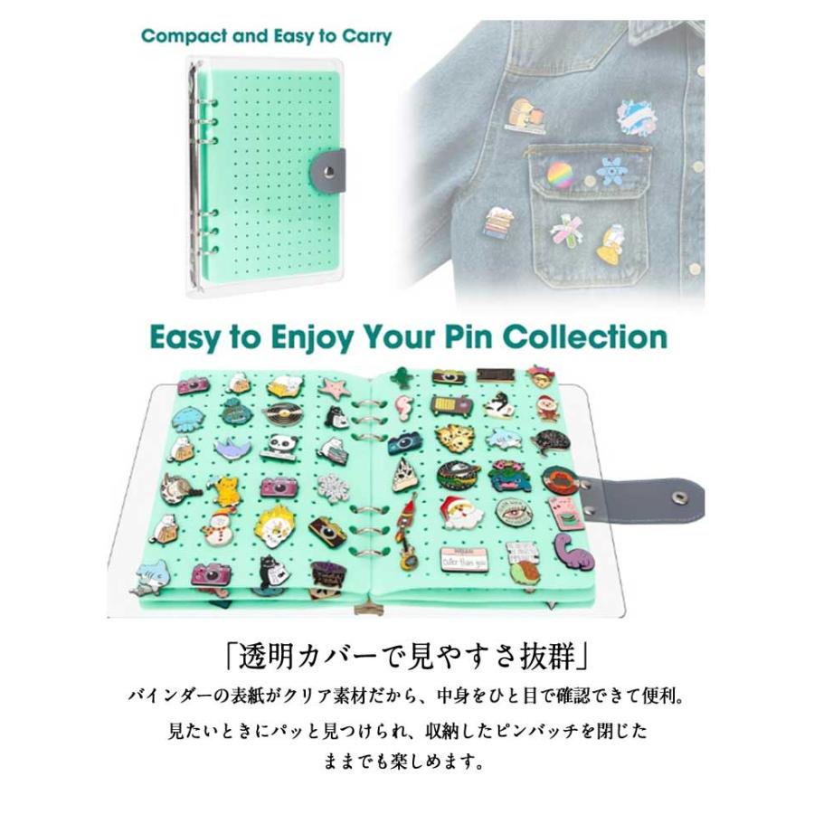 ディスプレイ 防塵 コレクションケース 収納 手帳式ブローチ