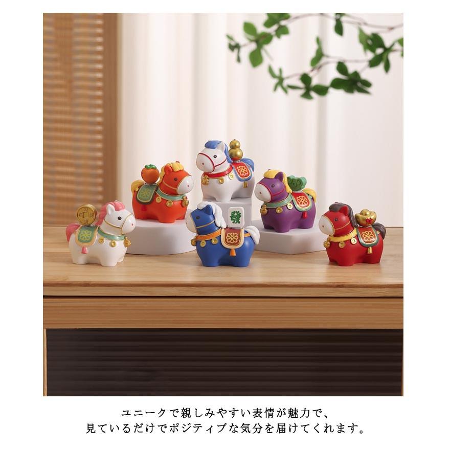 縁起物 2026年 干支 馬の置物 置き物 午年 置物 コンパクト うま 正月