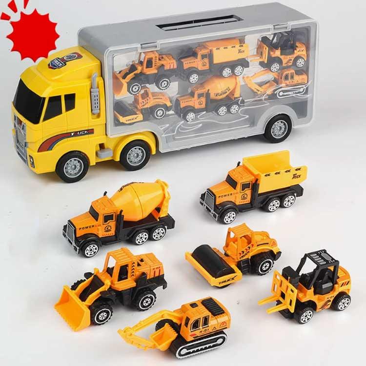 トイカー ミニカー おもちゃ ミリタリー車 工事カー 6台ミニカーセット 
