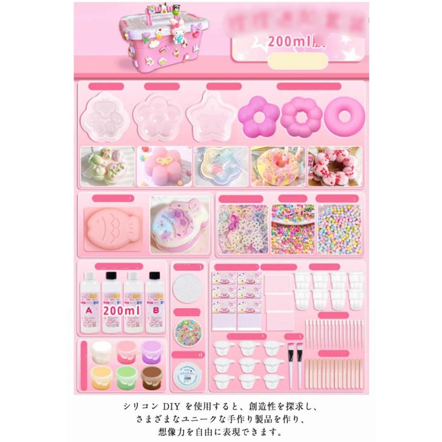 キット スクイーズ 簡単 手作り スクイーズレジン 200ml セット 液体