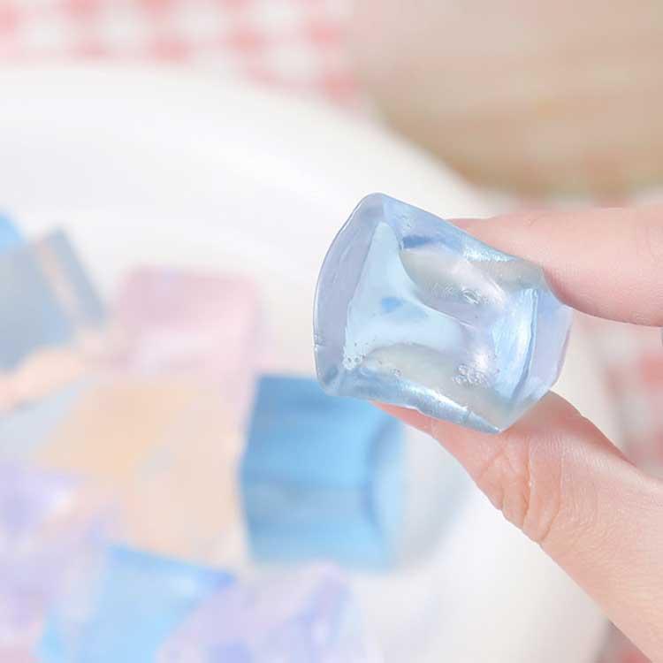 スクイーズ TPR 透明 30枚セット ストレス解消 おもちゃ 減圧 氷 色