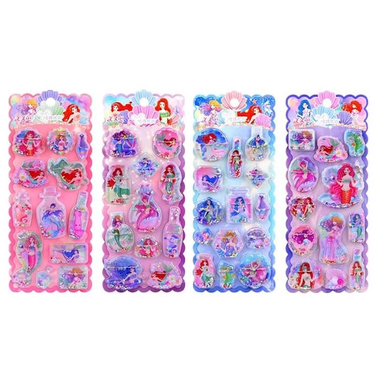 ウォーターシール ご褒美シール キラキラ 精巧な柄 3D ぷっくりシール