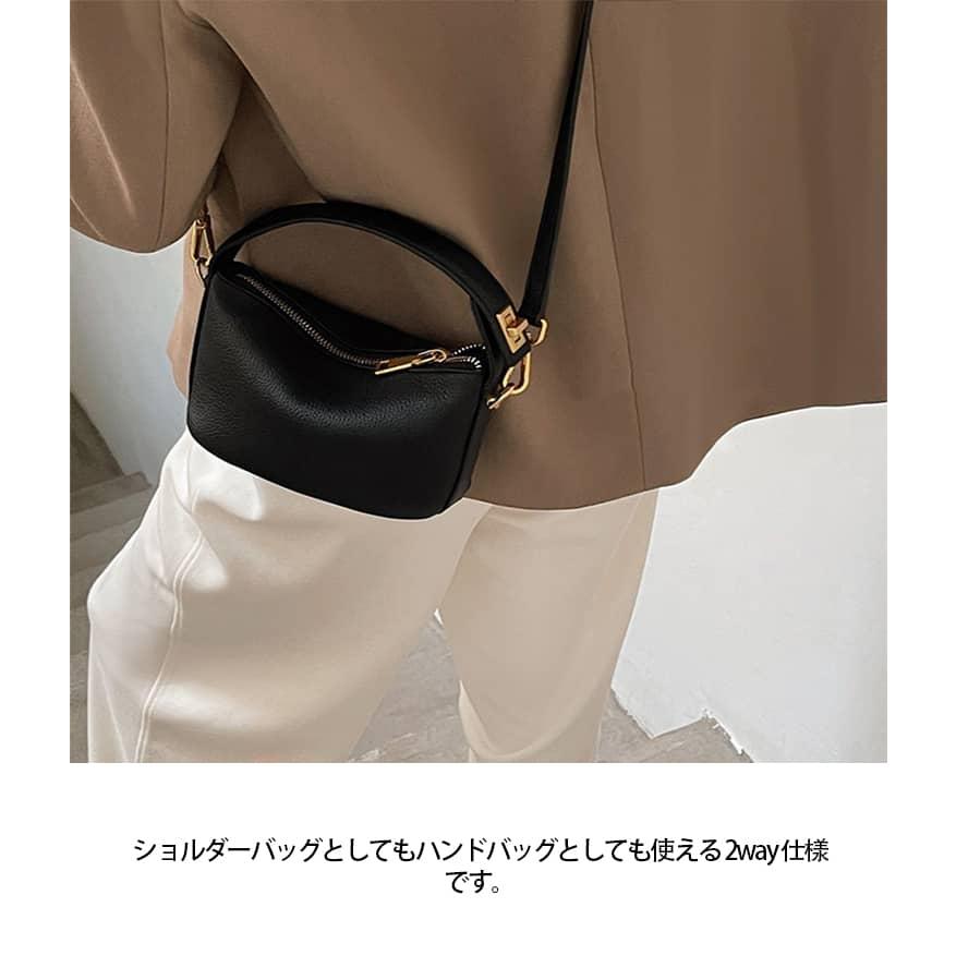 ショルダーバッグ　レザー　パール付き　非売品　ブラック　ハンドバッグ　未使用 gemeil ショルダーバッグ バッグ 「累計販売1万本突破」レザーワン